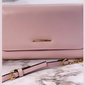 Medium size Aldo pink crossbody or wristlet bag
